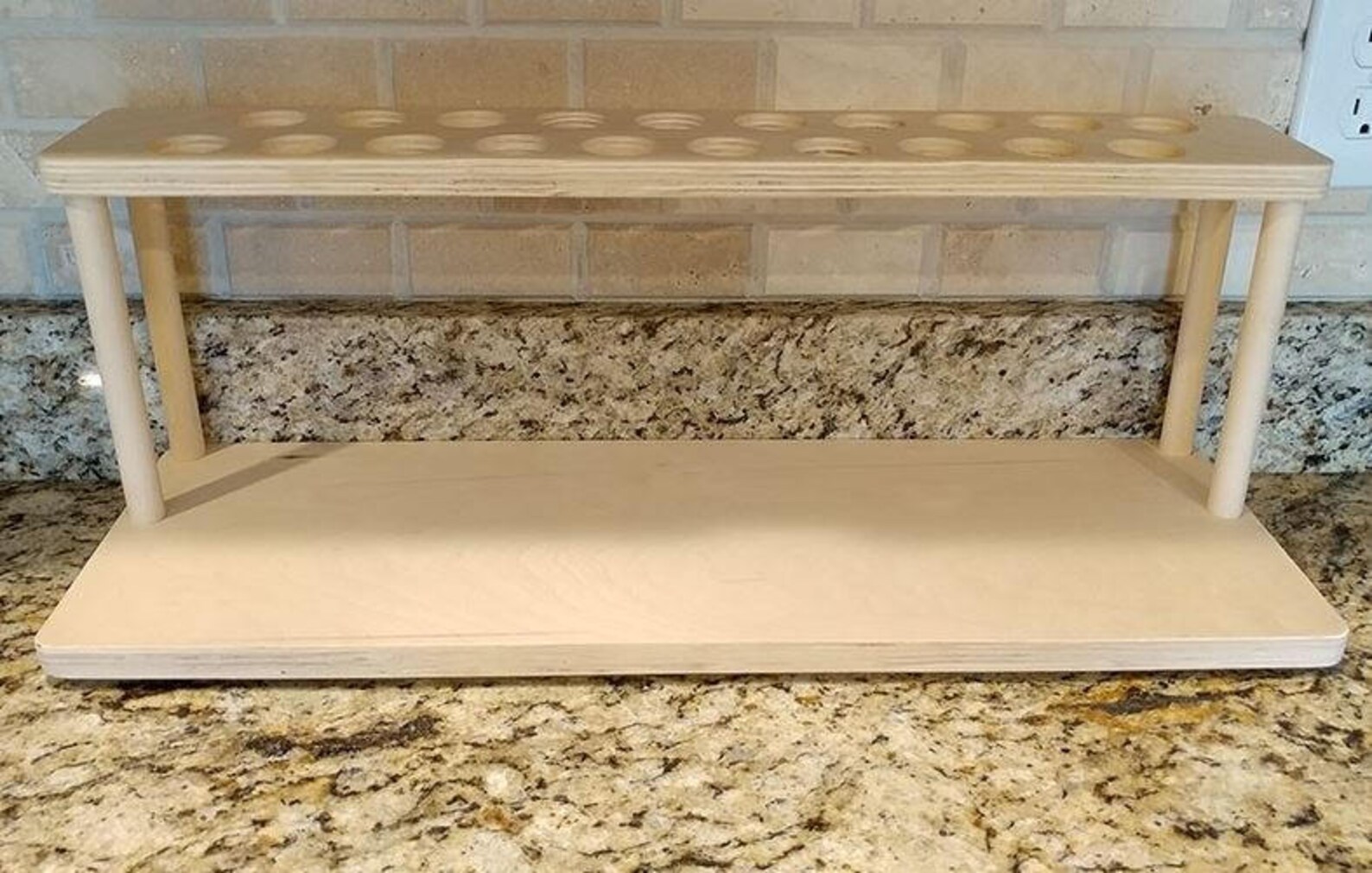 Kitchen Counter Shelf Wood Coffee Shelves Counter Etsy