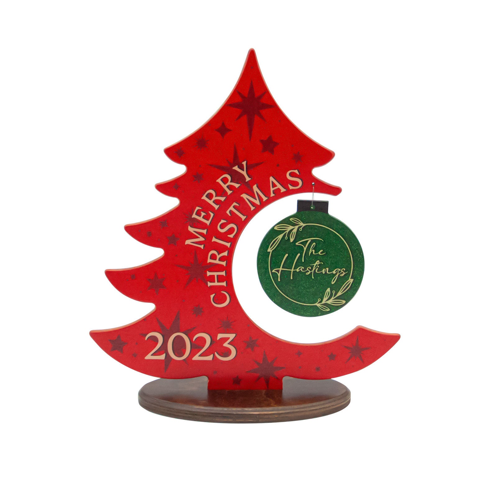 BarConic Christmas Ball Cup (Color Options) - 12 Ounce Red