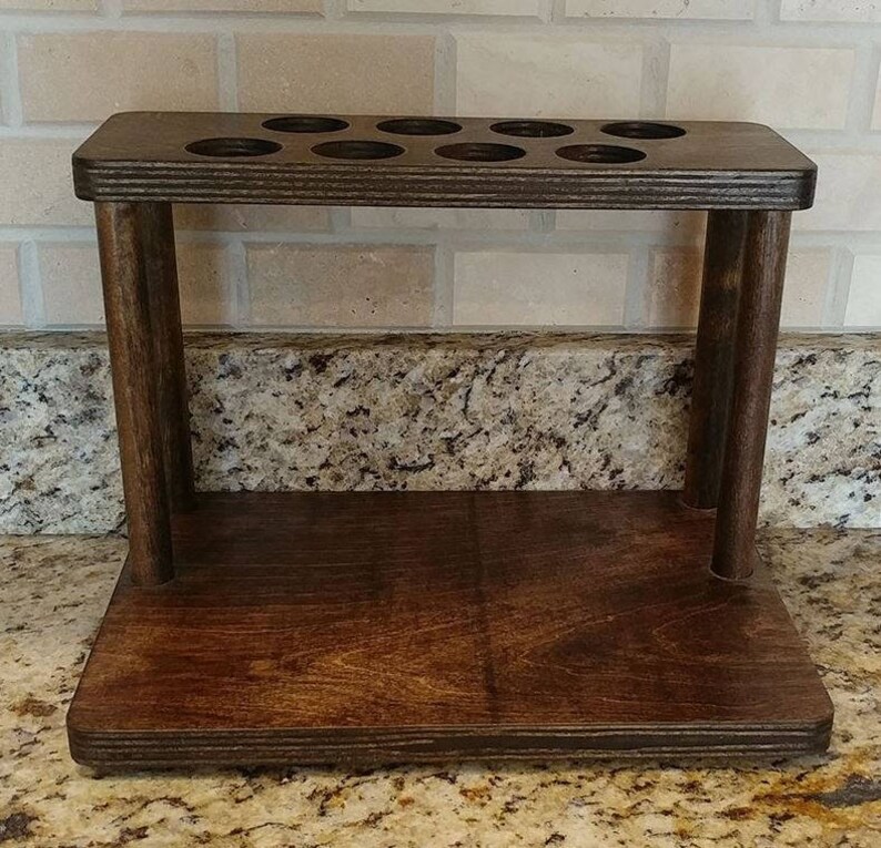 Kitchen Counter Shelf Wood Shelves Coffee Organizer Etsy