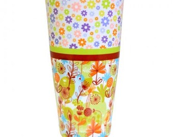 28oz Weighted Cute Floral Cocktail Shaker Tin - Printed Designer Series