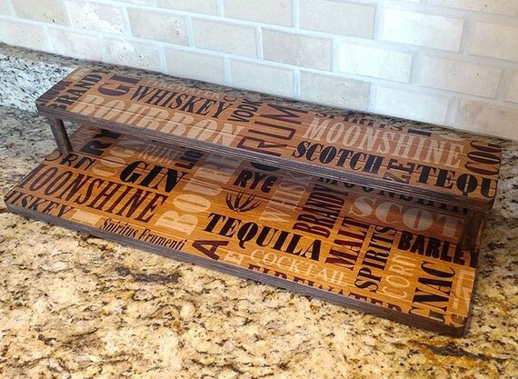 Kitchen Counter Shelf Kitchen Counter Shelves Liquor Etsy