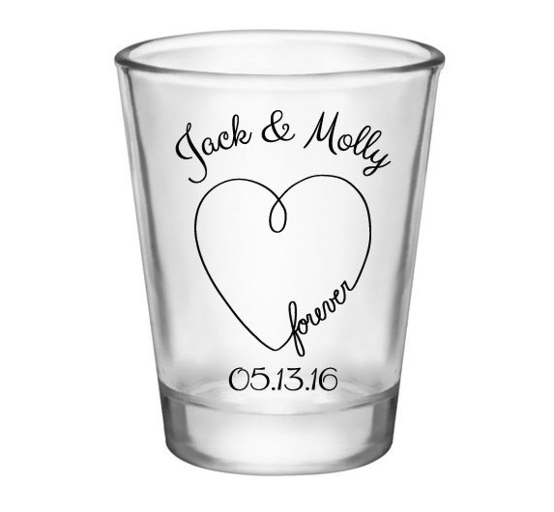 Wedding Shot Glass Shot Glasses Shot Glass Wedding Favors Etsy