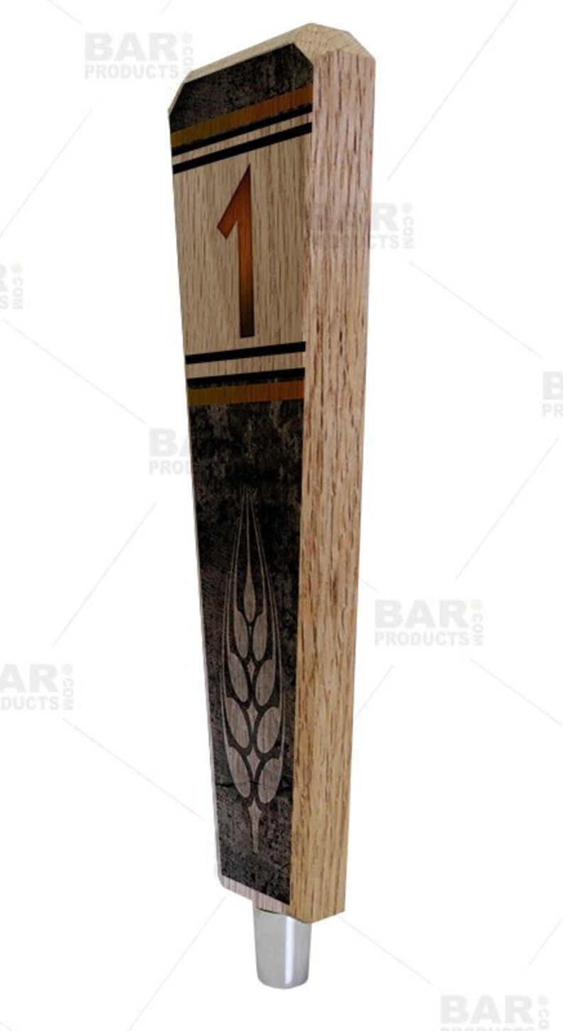 Numbered Beer Tap Handles Oak Wood Classy Hops Etsy