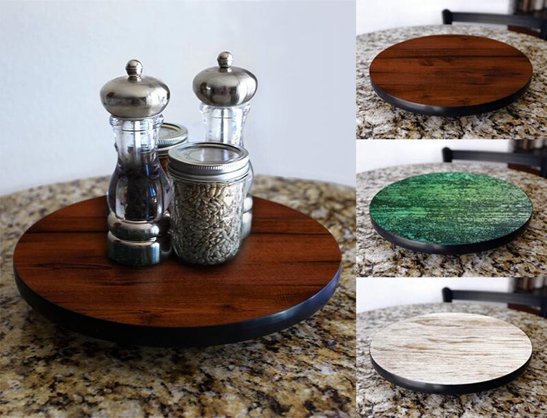 Wooden Tabletop Lazy Susan Countertop Lazy Susan Table top Etsy