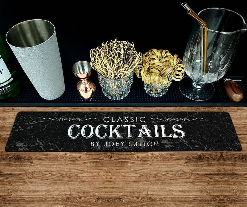 Custom Printed Bar Mat Bar Runner Mat Customized Mat for Etsy Australia