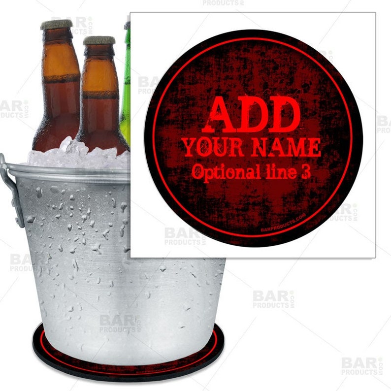 Beer Bucket Coaster Custom Coasters Large Coaster Large Etsy