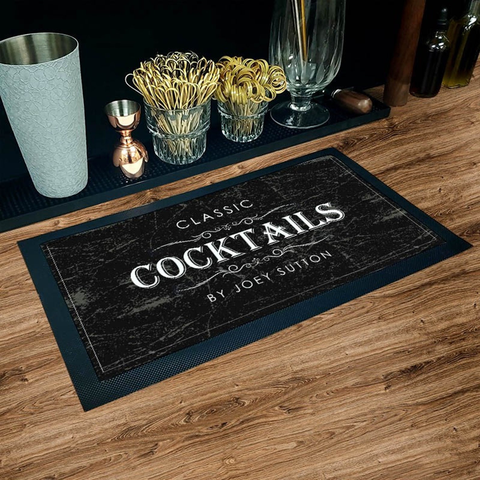 Custom Printed Bar Mat Custom Printed Service Mats Classic Etsy