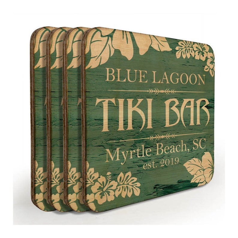 Wooden Coasters Customized Coaster Wood Bar Coaster Etsy