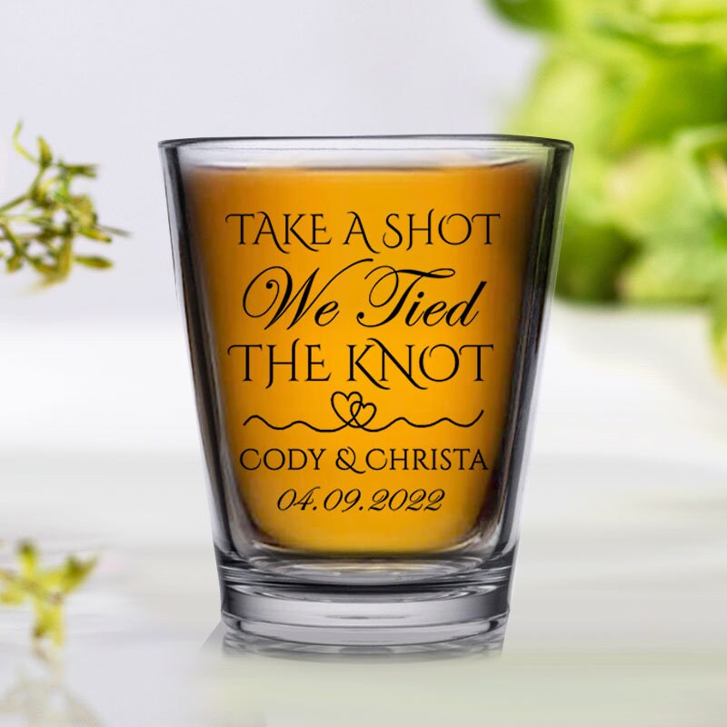 (Set of 6pcs)💖Buy More Save More💖Personalized wedding shot glasses