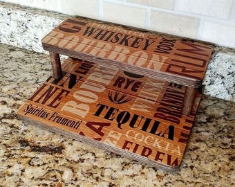 Counter Caddies™ - LIQUOR Theme - 12" STRAIGHT Shelf