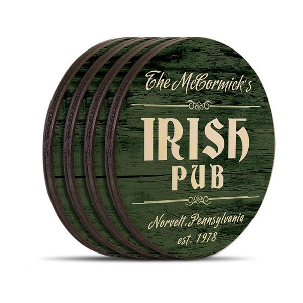 Irish Pub Coaster - Set of 4