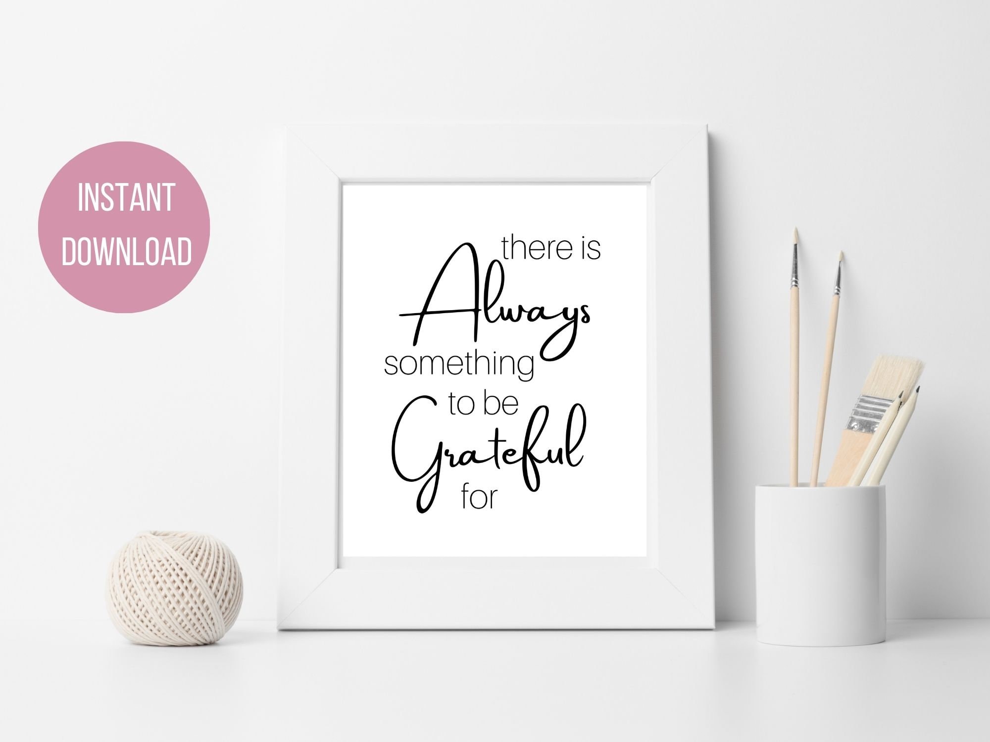 Gratitude Printable Wall Art, Inspirational Quote, Etsy Australia