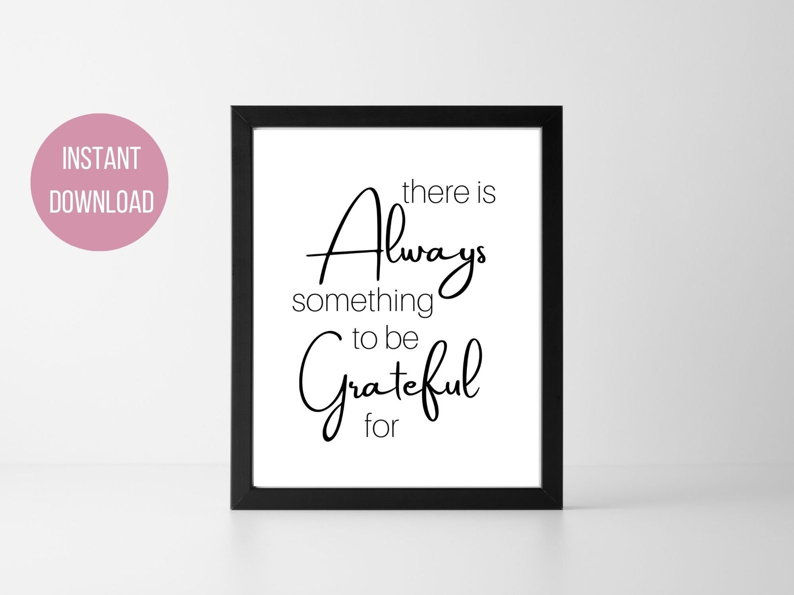 Gratitude Printable Wall Art Inspirational Quote Etsy