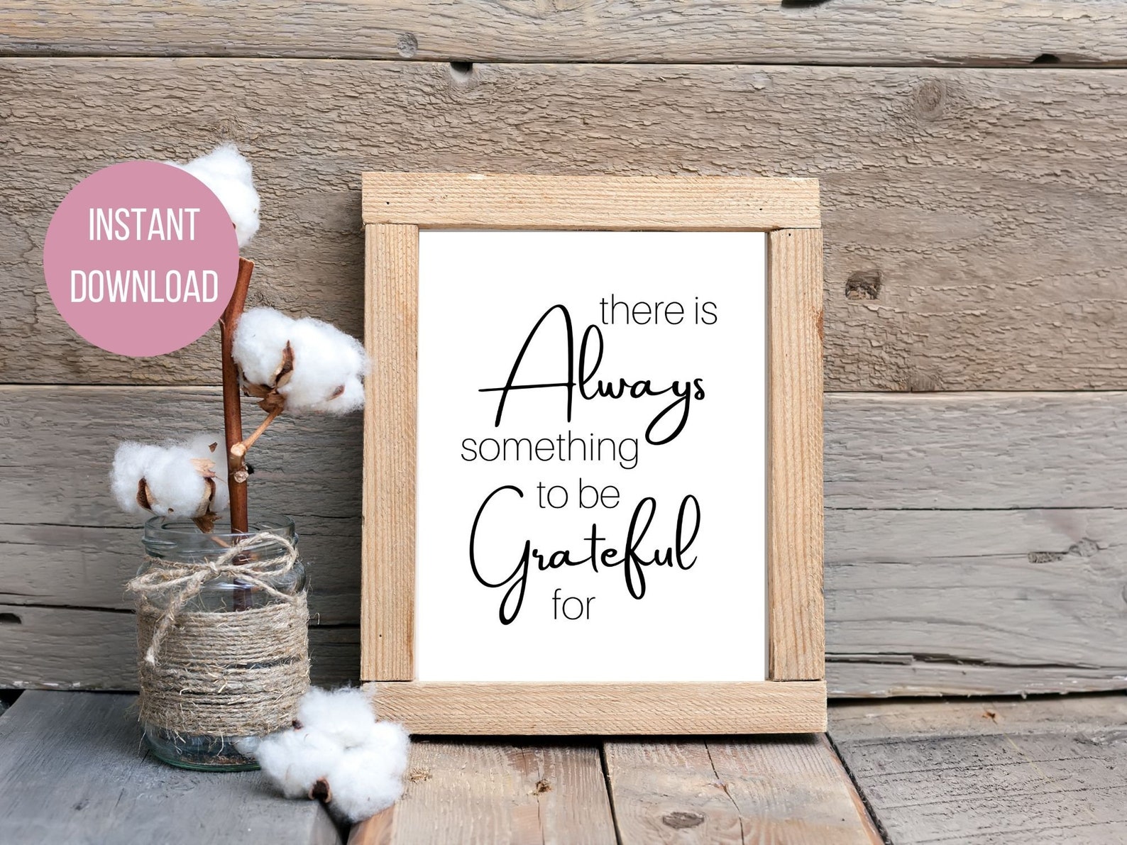 Gratitude Printable Wall Art Inspirational Quote - Etsy