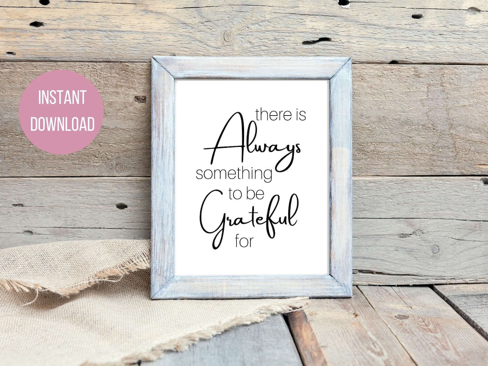 Gratitude Printable Wall Art Inspirational Quote - Etsy
