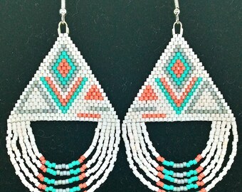 Boho Dangle Loop Fringe Earrings
