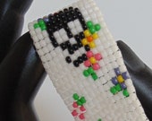 Sugar Skull Bracelet, Halloween Bracelet, Skull Bracelet, Halloween Jewelry, Ladies Bracelet, Girls Bracelets, Costume Jewelry,