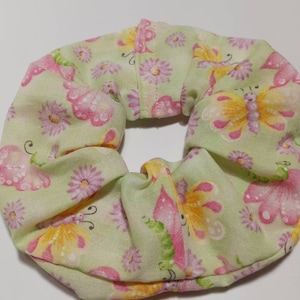 Handmade Butterfly Fabric Hair Scrunchies