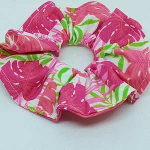 Handmade Tropical Print Hair Scrunchie for ladies/Girls