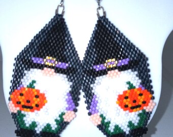 Halloween Gnome Dangle Earrings