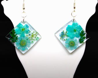 Handmade Resin Flower Earrings for Ladies/Girls