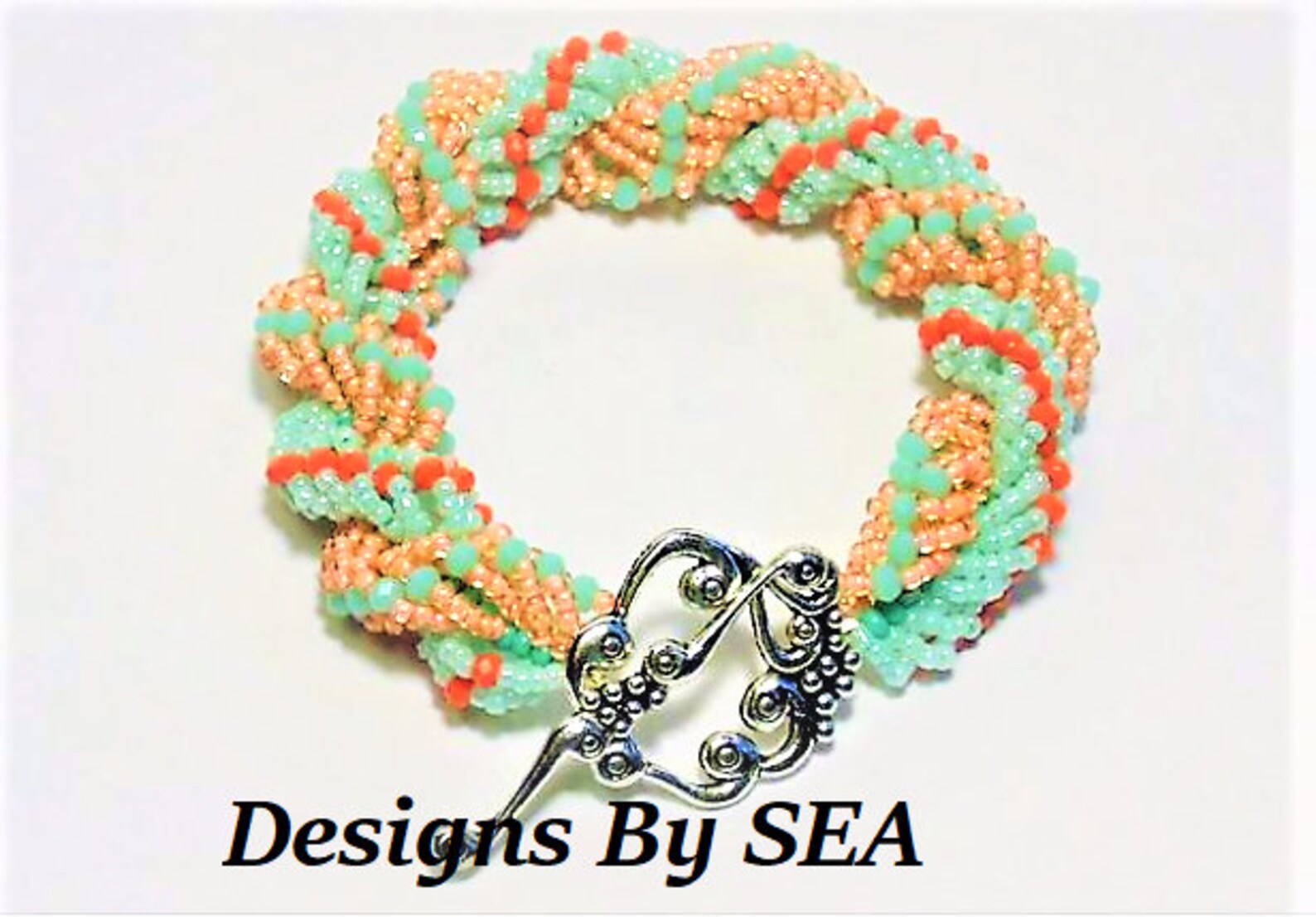 Double Beaded Spiral Rope Bracelet, Spiral Rope Bracelet, Ladies