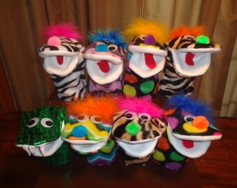 fuzzy puppets etsy