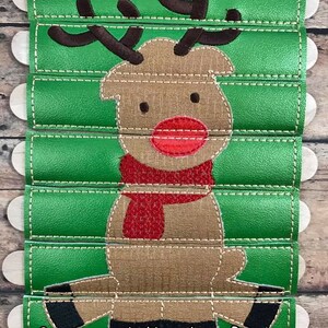 Rudolf Stick Puzzle DIGITAL Embroidery Design