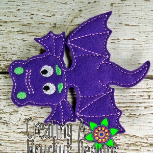 Dragon Finger Friend DIGITAL Embroidery Design