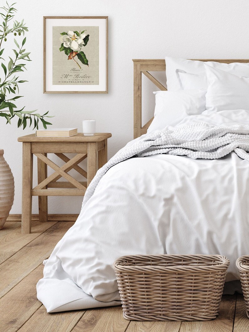 Farmhouse Decor Botanical Wall Art Print Living Room Decor Etsy