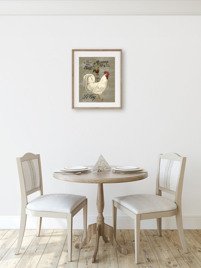 Rooster Wall Art Farmhouse Kitchen Decor Laundry Room Decor Etsy