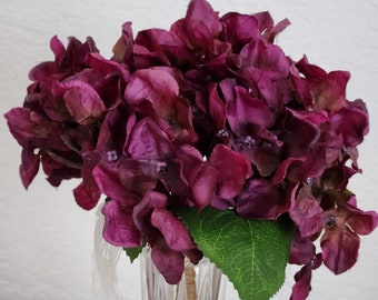 Hydrangeas Purple Bouquet, Wedding Bouquet, Bridesmaid Bouquet, Rustic Bouquet