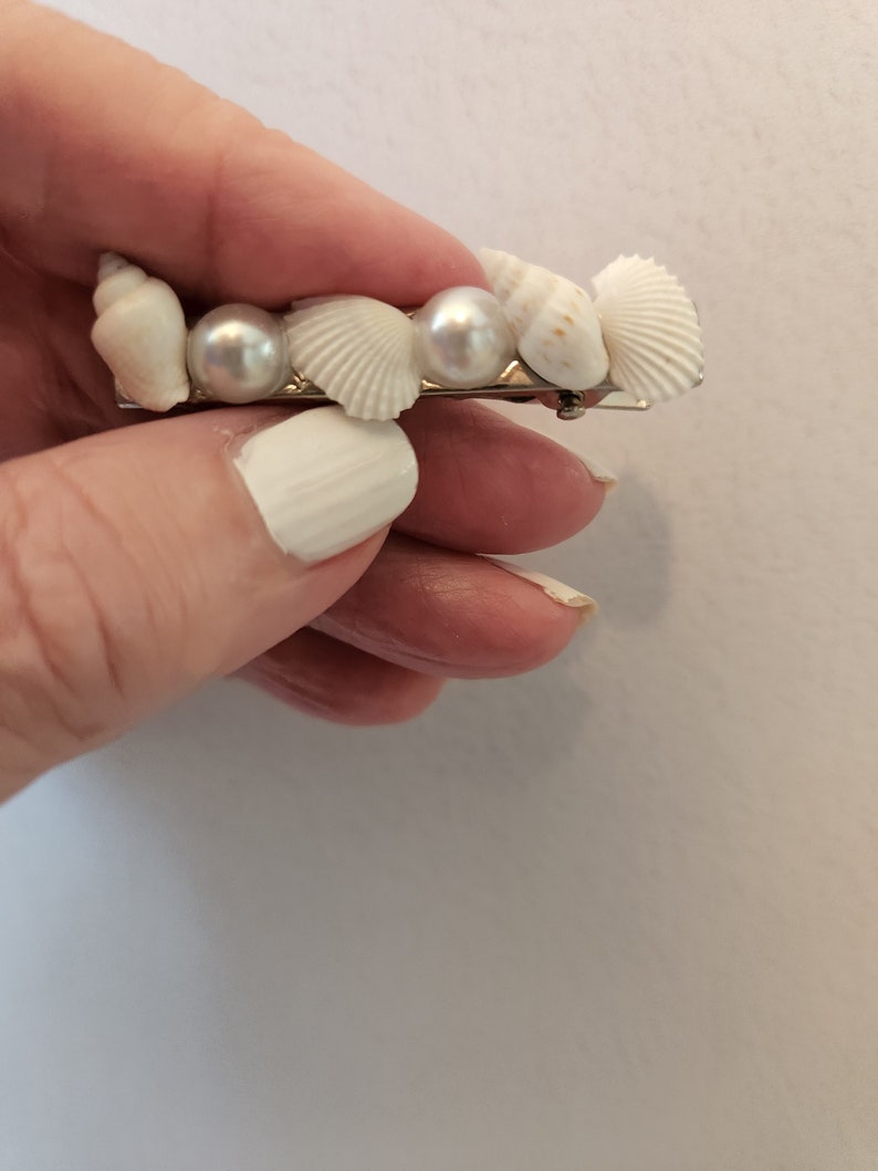 Set of 4 Seashell Hair Clips Beach Wedding Hair Accessory Etsy