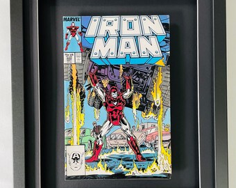 Iron Man #222 - September 1987 - Framed Marvel Comic Book