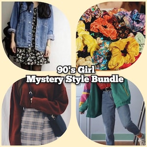 90's Girl Mystery Style Bundle- Aesthetic- Surprise- Thrifted Clothing Box- Grab Bag- Treat Yourself- Clothing/Accessories/Decor