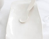 Handmade White Ceramic Platter