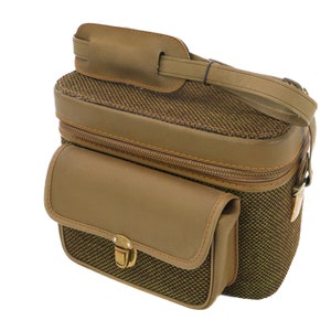 Beautiful Original large 2 compartments vintage camera bag, Camera case, vintage shoulder bag