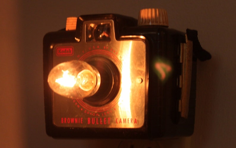 Old-fashioned Whimsical Nightlight Kodak Brownie Bullet or Holiday Camera image 1