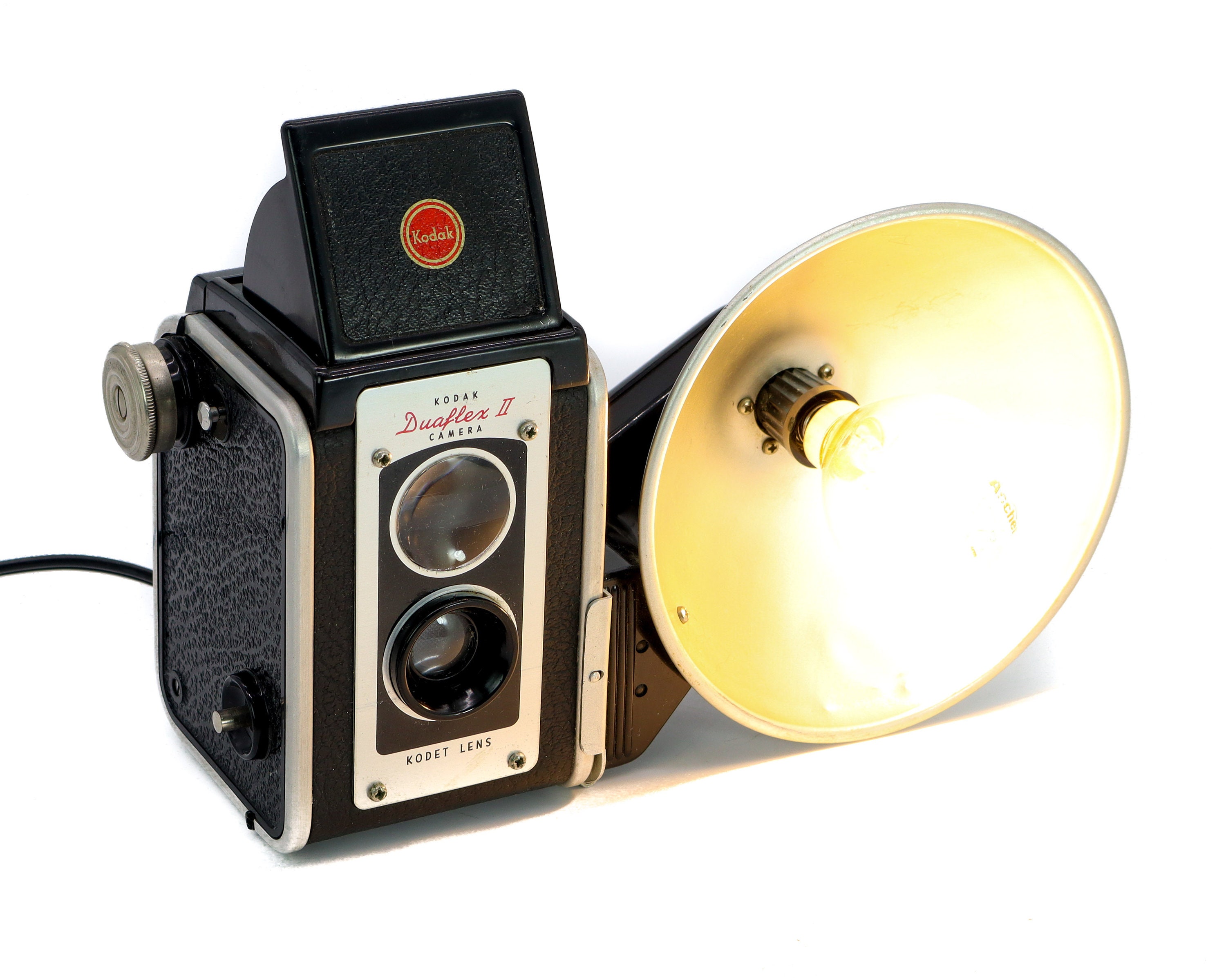 LED Reading Lamp Black Kodak Duaflex II Vintage Camera photo