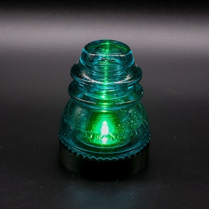 Battery Powered Lamp Base for "Hemingray-40, -42, -45" Glass Insulators