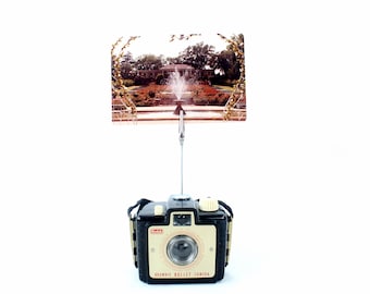 Vintage Camera Photo Holder - Kodak Brownie Bullet or Holiday Camera - travel-themed wedding décor