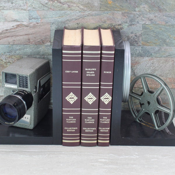 Vintage Camera Bookends: Revere Model 118, Movie Room Decor