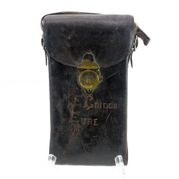 Original vintage Kodak folding camera leather bag