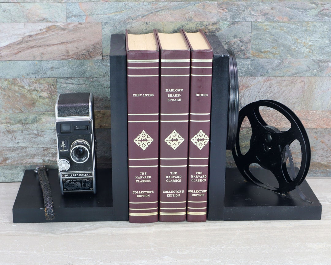 Vintage Bolex Camera Bookends: Movie Decor, Director Gift - Etsy
