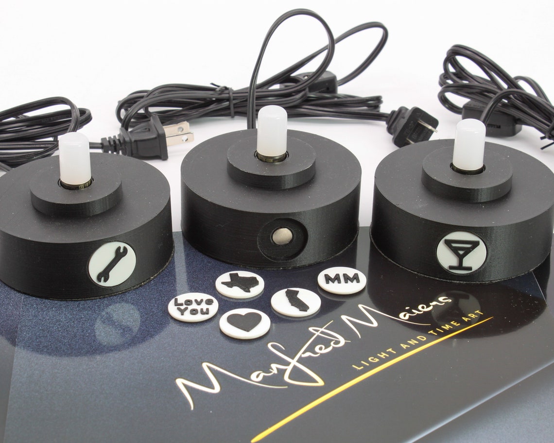 Lamp Base Kit With Icon Inserts for hemingray42 Etsy