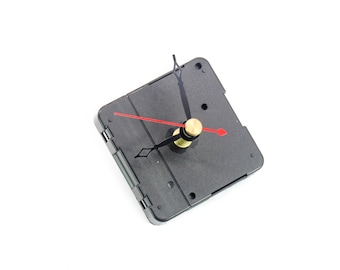 Quartz Clock Kit Movement Mechanism with hands, High Torque, Short "I" shaft, Silent Drive