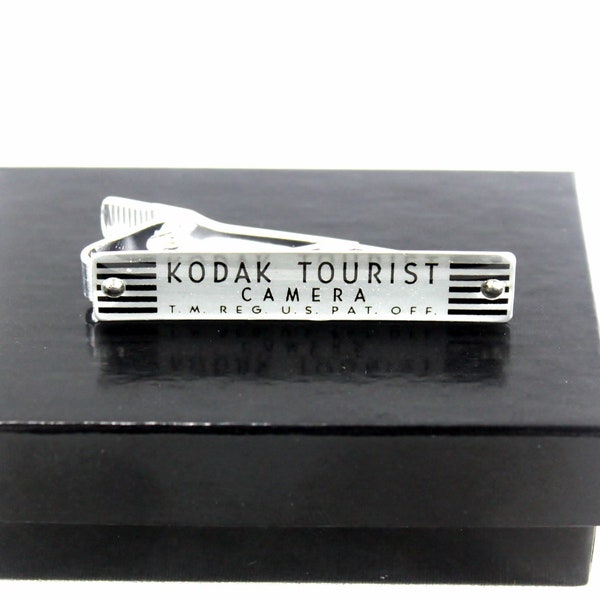 Vintage Kodak Tie Clip, Tie Bar, Gift for him, photographer gift, Handmade in USA, Eco-friendly Statement Jewelry for him