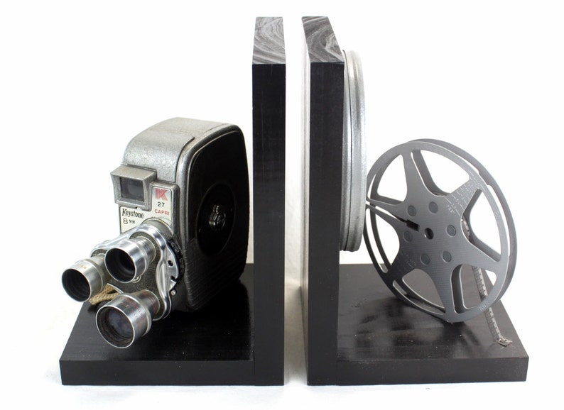 Vintage Camera Bookends Movie Theater Decor Keystone Etsy