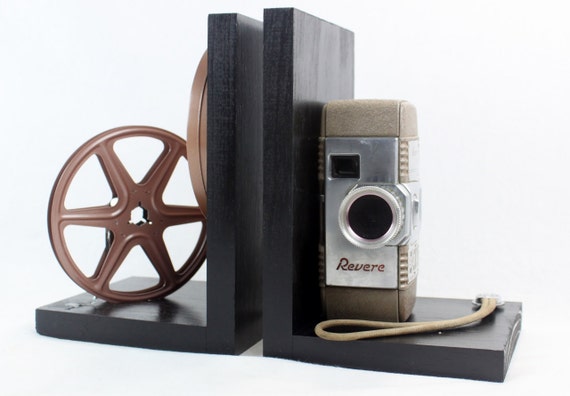 Vintage Movie Camera Bookends DVD Holder Revere 8 Model 50 Movie Theater  Décor Gift for Movie Maker Actor Actress 