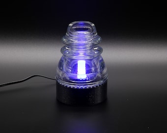 Hemingray 40,42,45 Insulator Lamp Base Kit: Industrial Man Cave Lighting